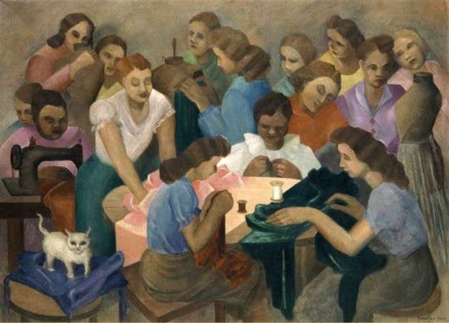 Als Costureiras Tarsila do Amaral, 1936 Online-Puzzle