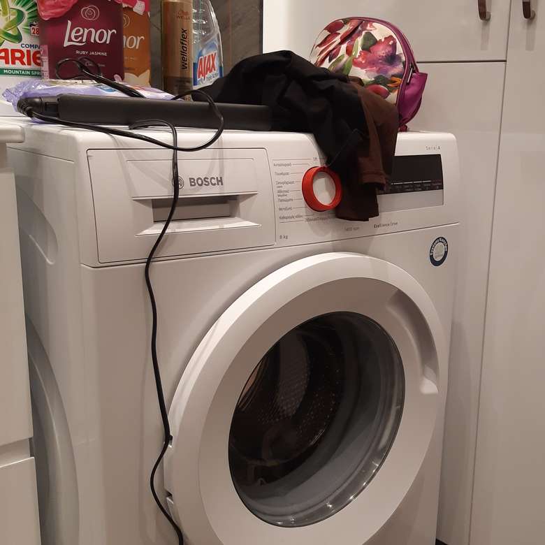 tvättmaskin och röran pussel på nätet
