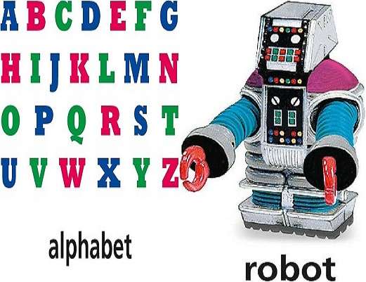 robot alfabeto rompecabezas en línea