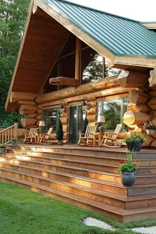 dřevěný dům ..... skládačky online