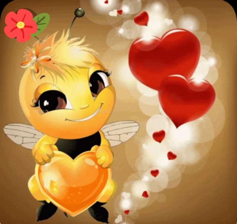 A abelha alegre puzzle online