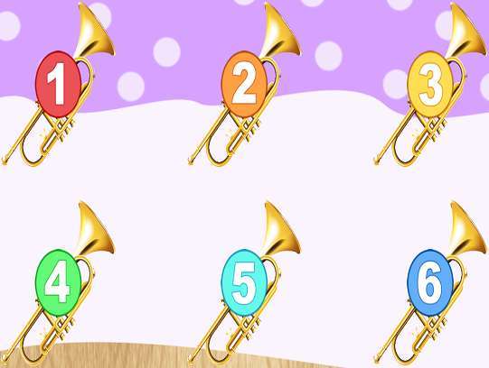 seis trompetas rompecabezas en línea