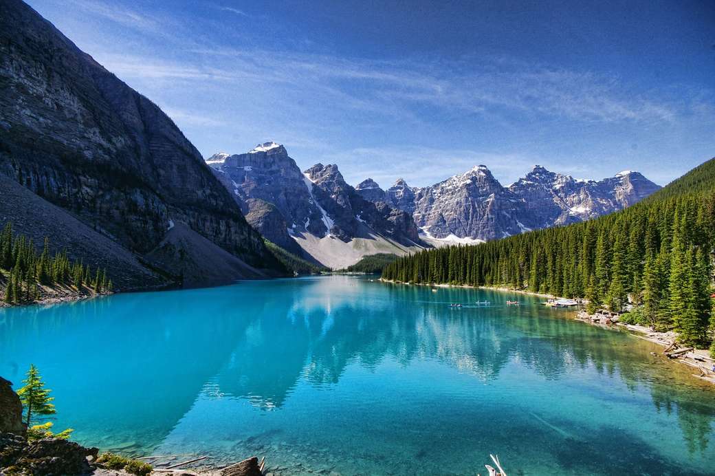 Mountains and some water jigsaw puzzle online