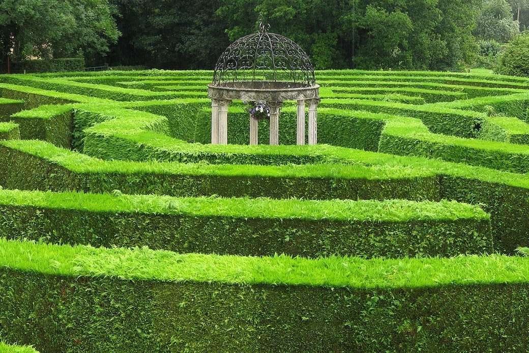 Grünes Labyrinth Online-Puzzle
