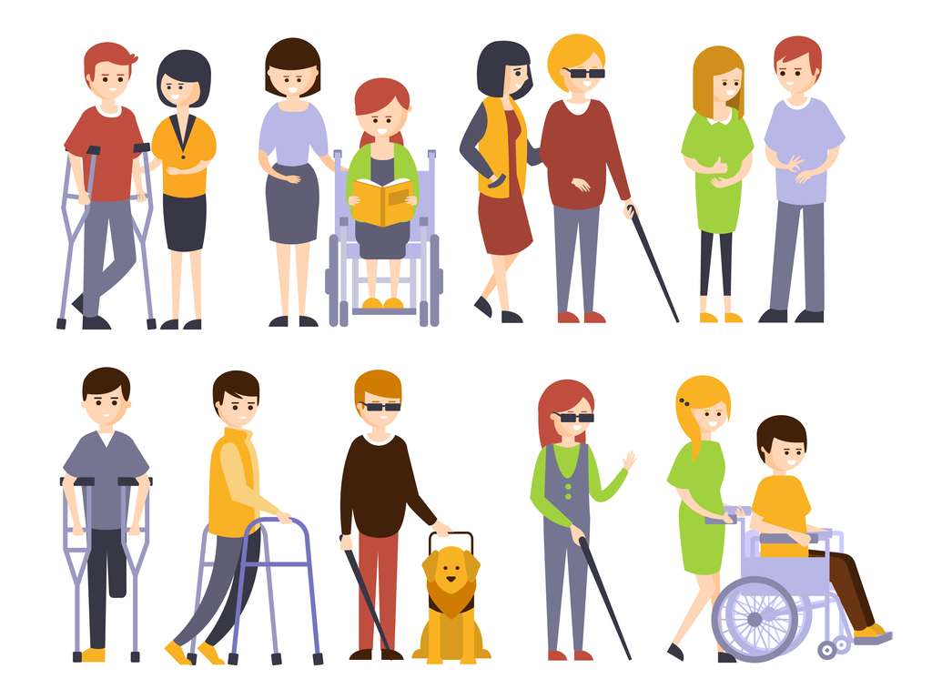 Ανθρωποι με αναπηρίες παζλ online