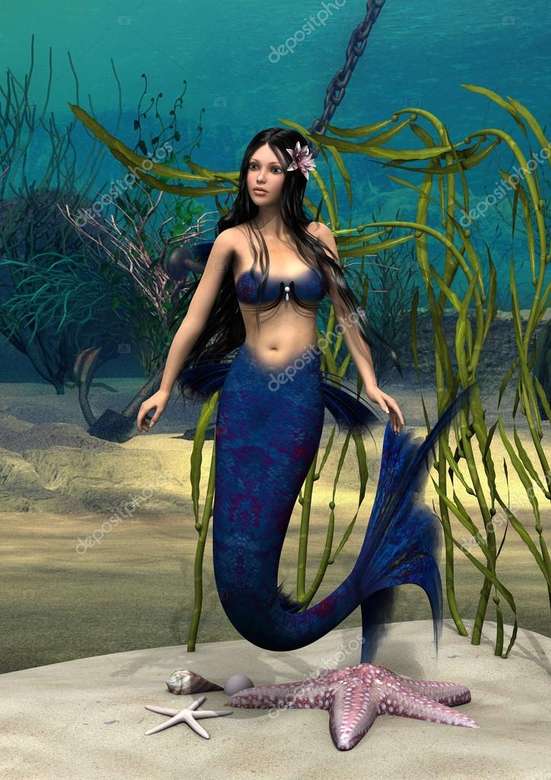 Sirena blu puzzle online
