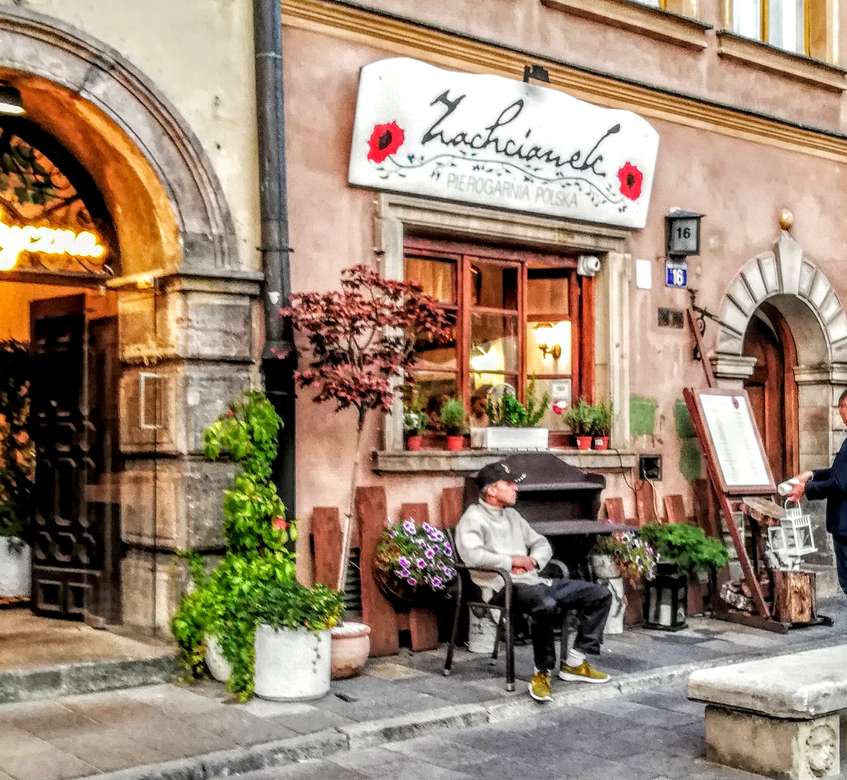 Varšava: Okamžik odpočinku ve starém městě skládačky online