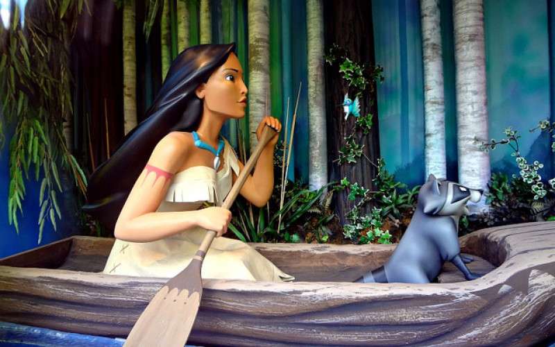 Van Amerika tot Engeland - het buitengewone verhaal van Pocahontas legpuzzel online