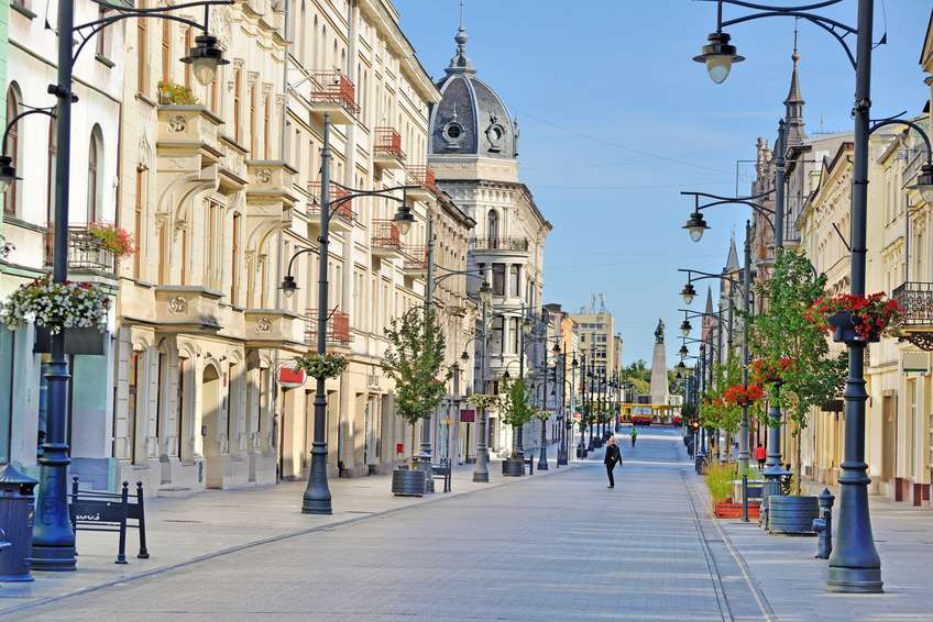 Łódź- wandeling langs de promenade legpuzzel online