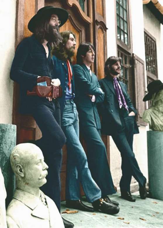 Beatles-De fantastiska fyra från Liverpool pussel på nätet