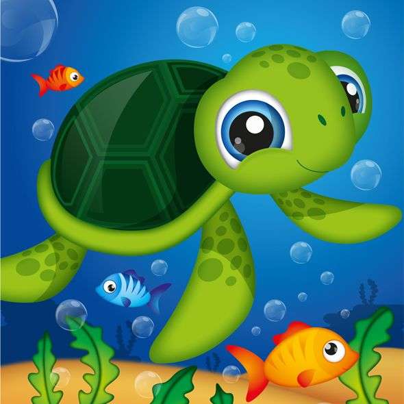 Η θαλάσσια χελώνα παζλ