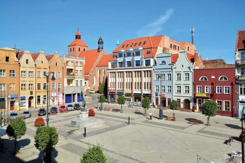 La plaza del mercado en Grudziądz rompecabezas en línea