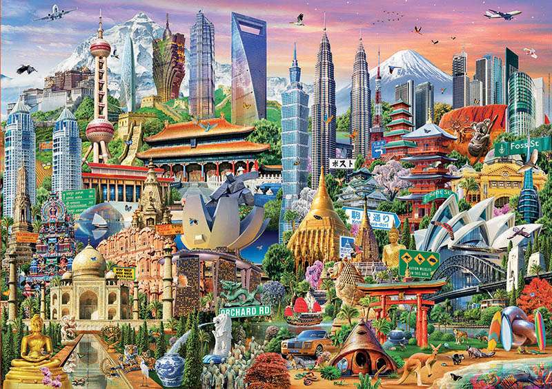 Buildings of the world. jigsaw puzzle online