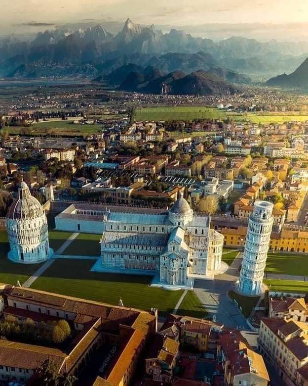 Piazza dei mirakler i Pisa pussel på nätet