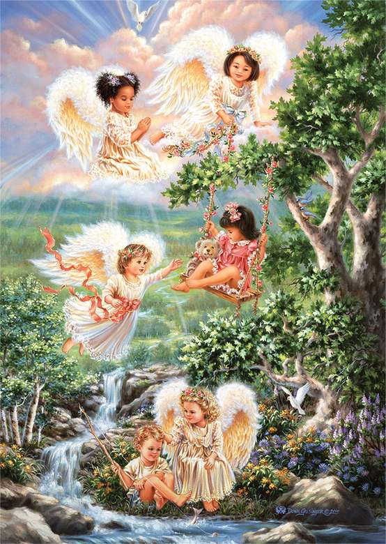 Îngerii lângă pârâu puzzle online