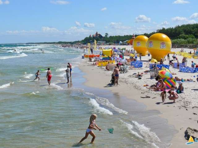 pláž v Łeba ... skládačky online