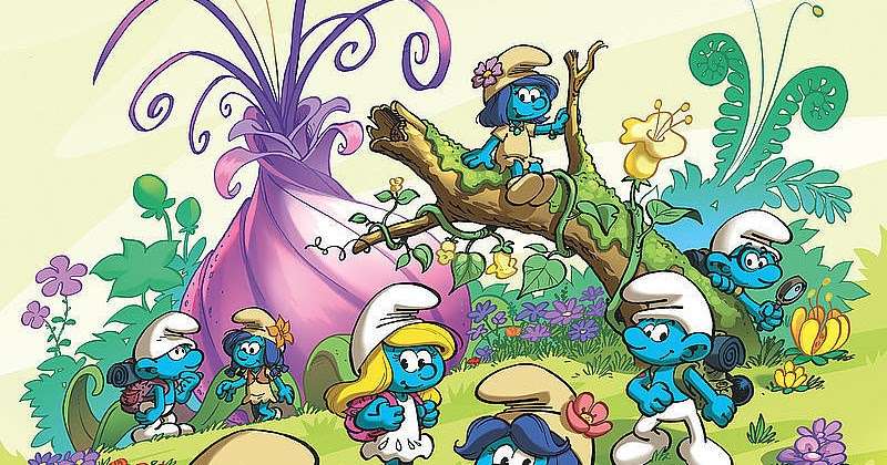 The Smurfs and Girls Village - Forbidden Forest legpuzzel online