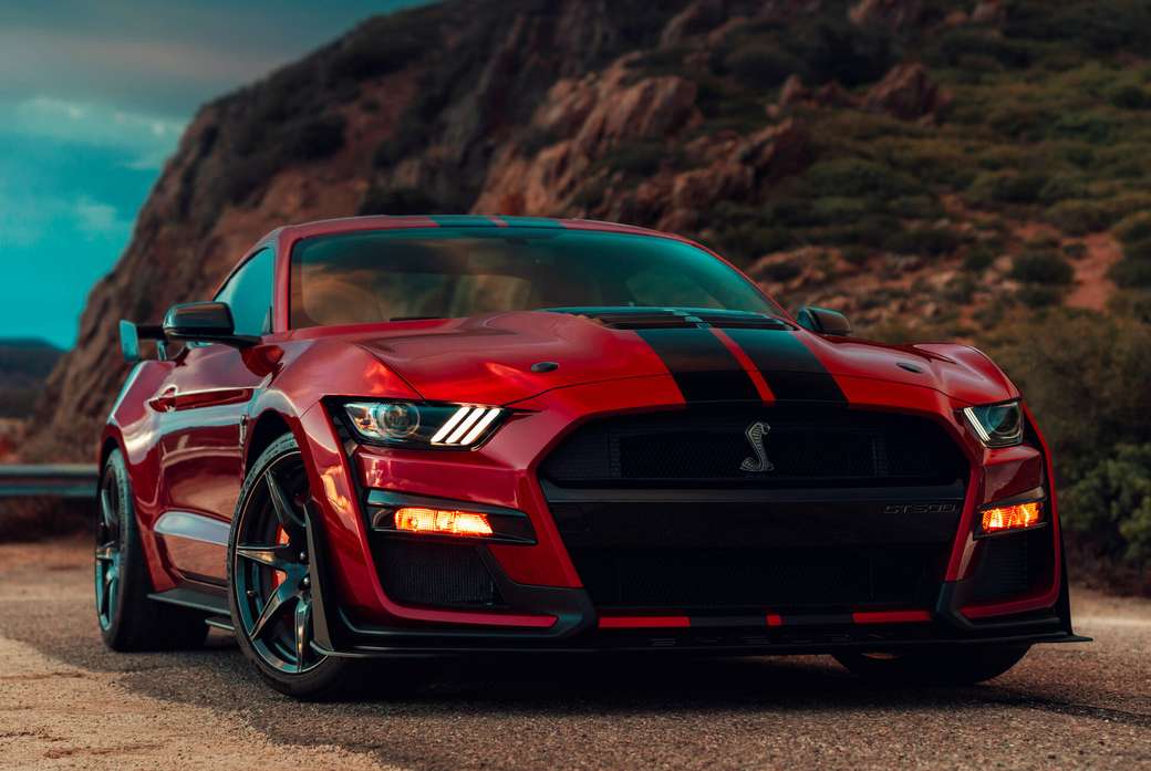 MUSTANG rosso puzzle online