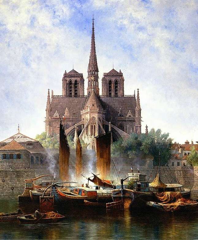 Notre Dame de Paris, 1893 online puzzel
