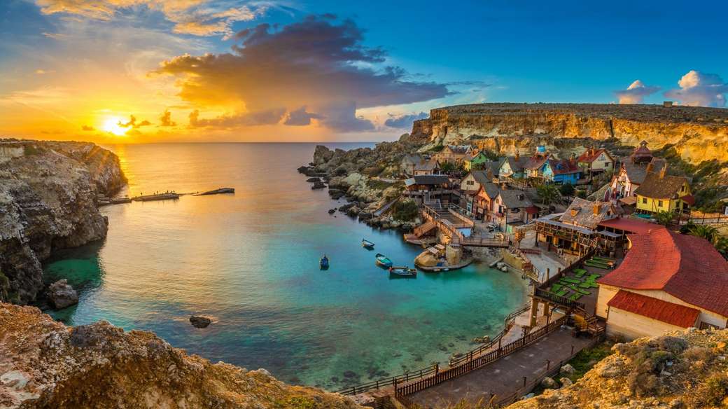 Sonnenuntergang - Malta Puzzlespiel online