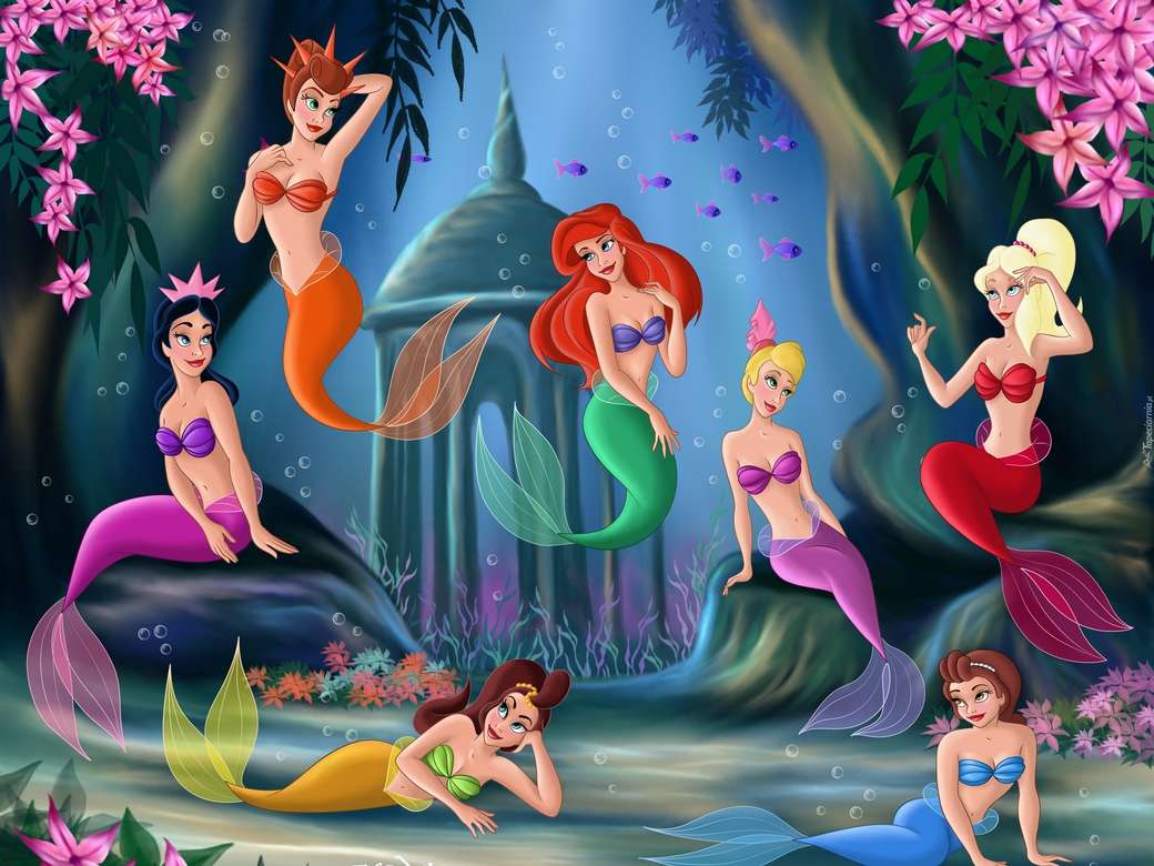 Colorful mermaids jigsaw puzzle online