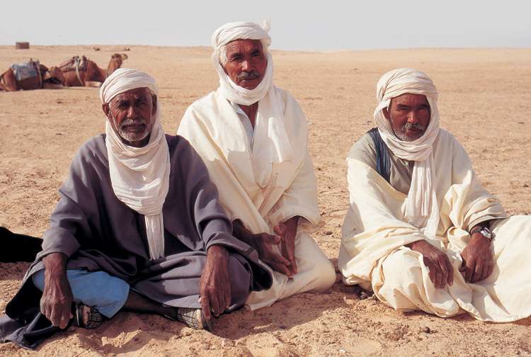 Bergers berbères dans le désert du Sahara puzzle en ligne