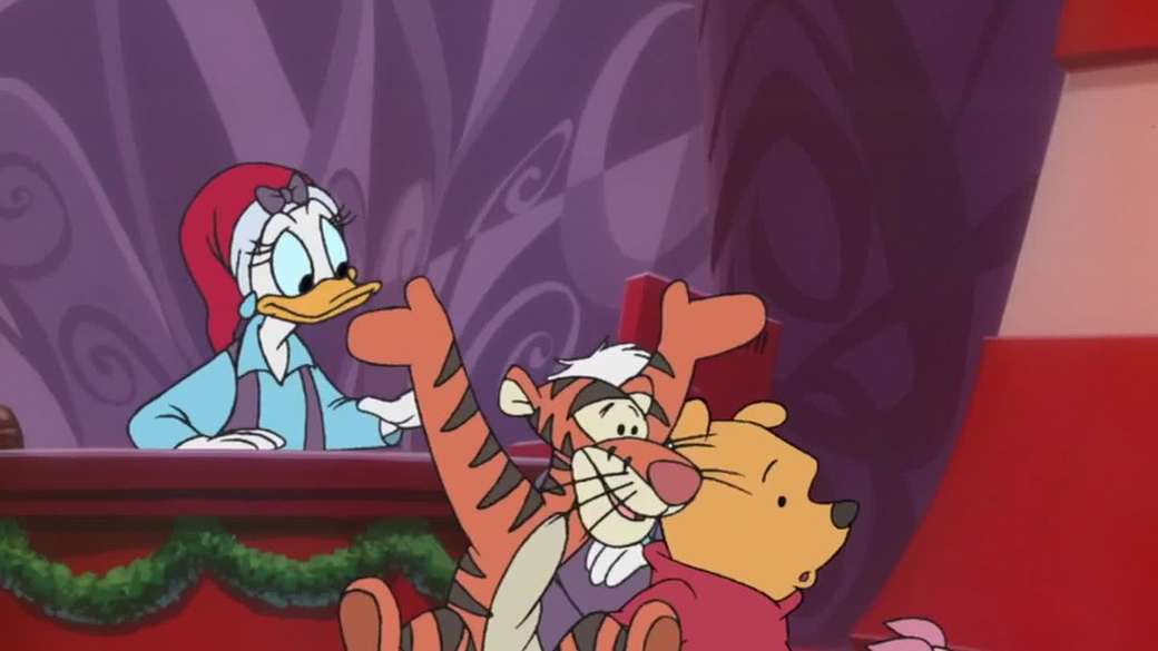 Mickey's Magic Christmas: Fallen in slaap in Café Myszka legpuzzel online