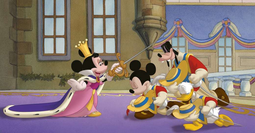 Miki Donald Goofy: Die drei Musketiere Puzzlespiel online