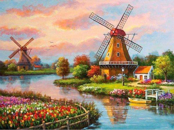 Windmills online puzzle