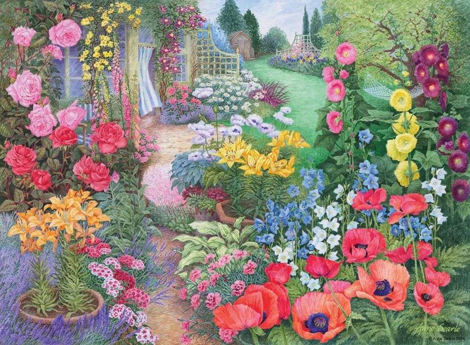 ೋ ღ Un bellissimo giardino ೋ ღ puzzle online