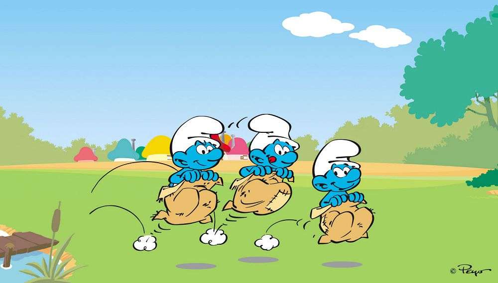The Smurfs - Aflevering 102: The Magic Needle / Breakfast at Ł online puzzel