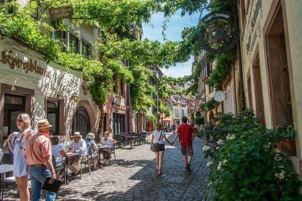 Freiburg im Breisgau oude stad online puzzel