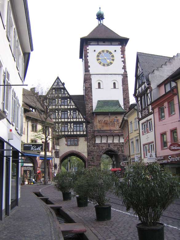 Freiburg im Breisgau με τον Schwabentor online παζλ