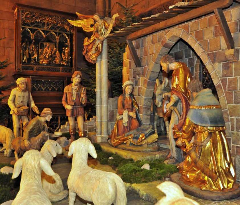 Freiburg im Breisgau Münster nativity scene online puzzle