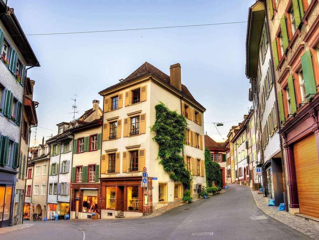 Basilejské staré město Švýcarsko skládačky online