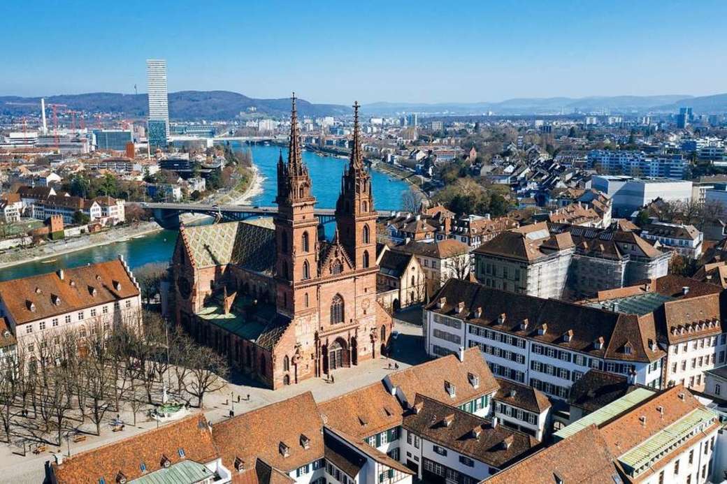 Basel mit Münster Schweiz Online-Puzzle