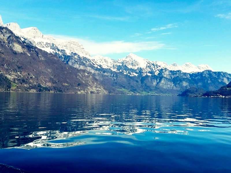 Walensee met Churfirsten Zwitserland online puzzel
