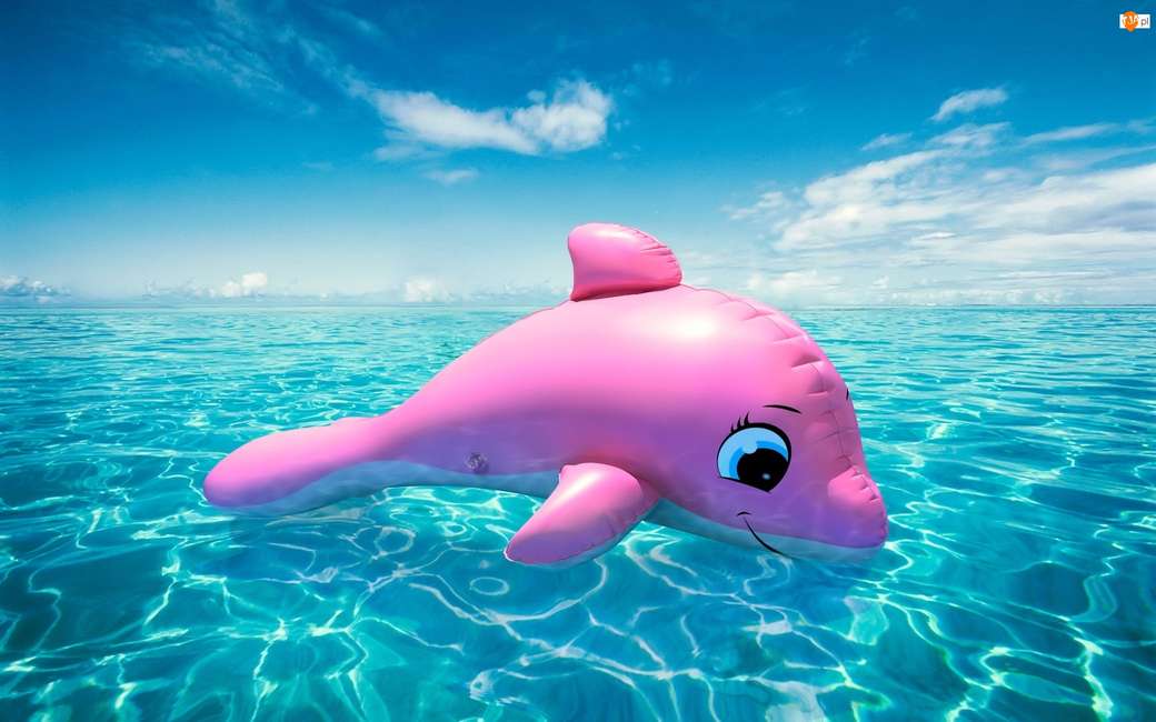 Opblaasbare dolfijn legpuzzel online