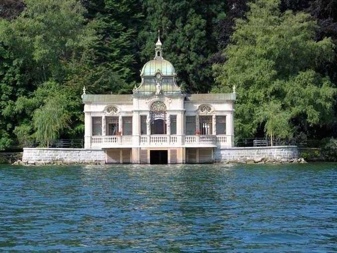 Badpaviljoen Horgen aan het meer van Zürich legpuzzel online