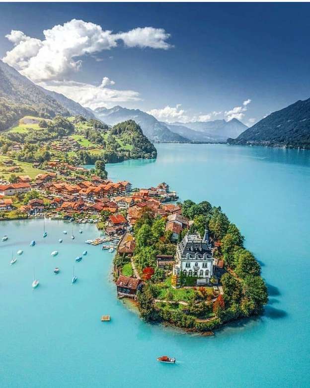 Brienz-tó, Svájc online puzzle