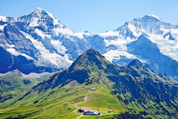 Region Jungfraujoch Švýcarsko online puzzle