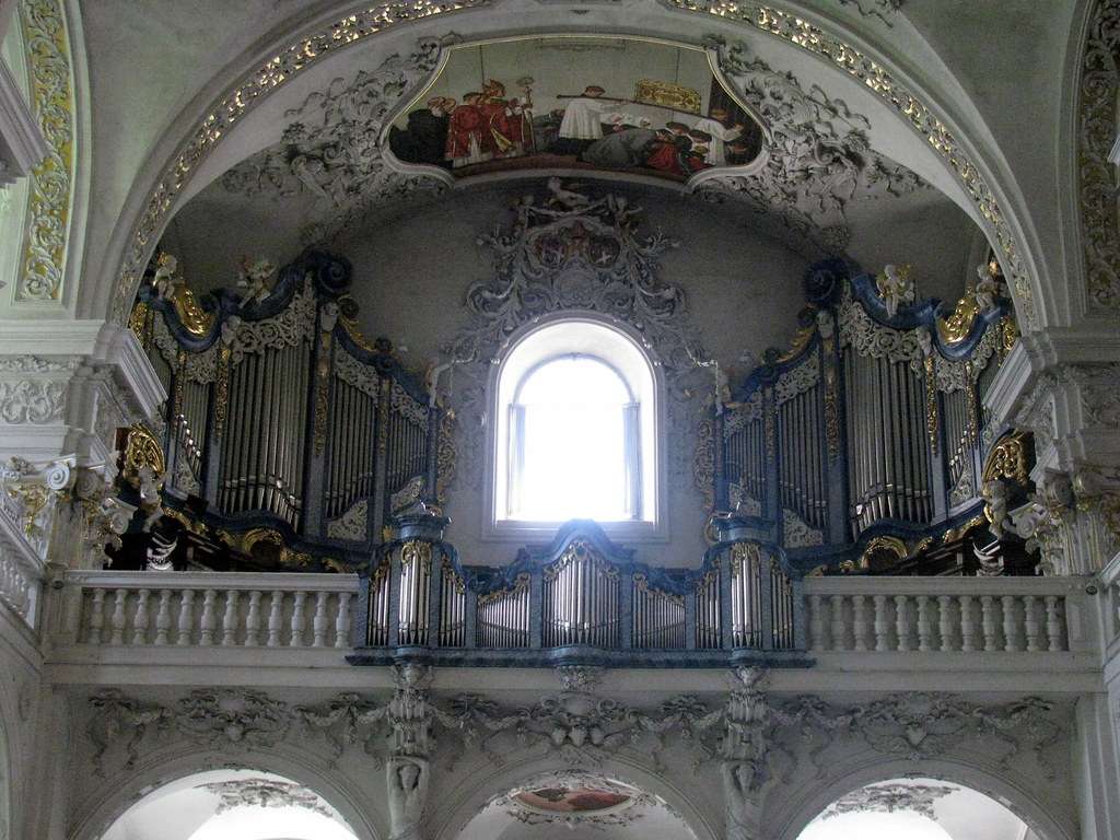Kloster Disentis Orgelbereich Online-Puzzle