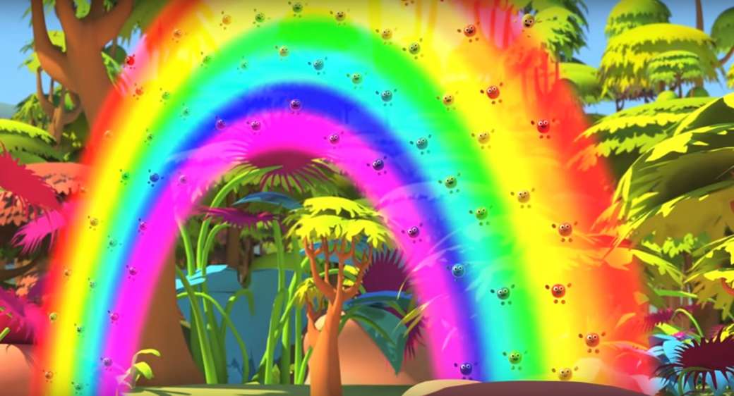 Rainbow jungle online puzzle
