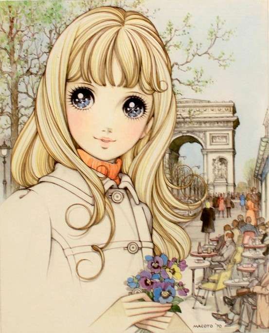 ღ ღ Girl -Anime -Illustration ೋ ღ online puzzle