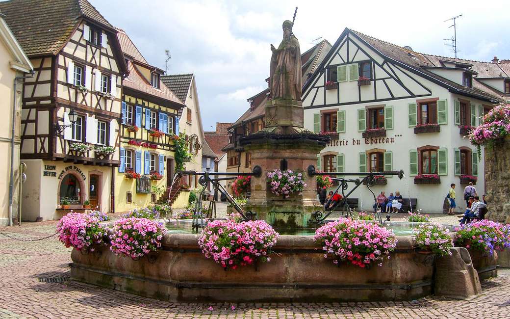 Eguisheim Wine Village Alsace Pussel online