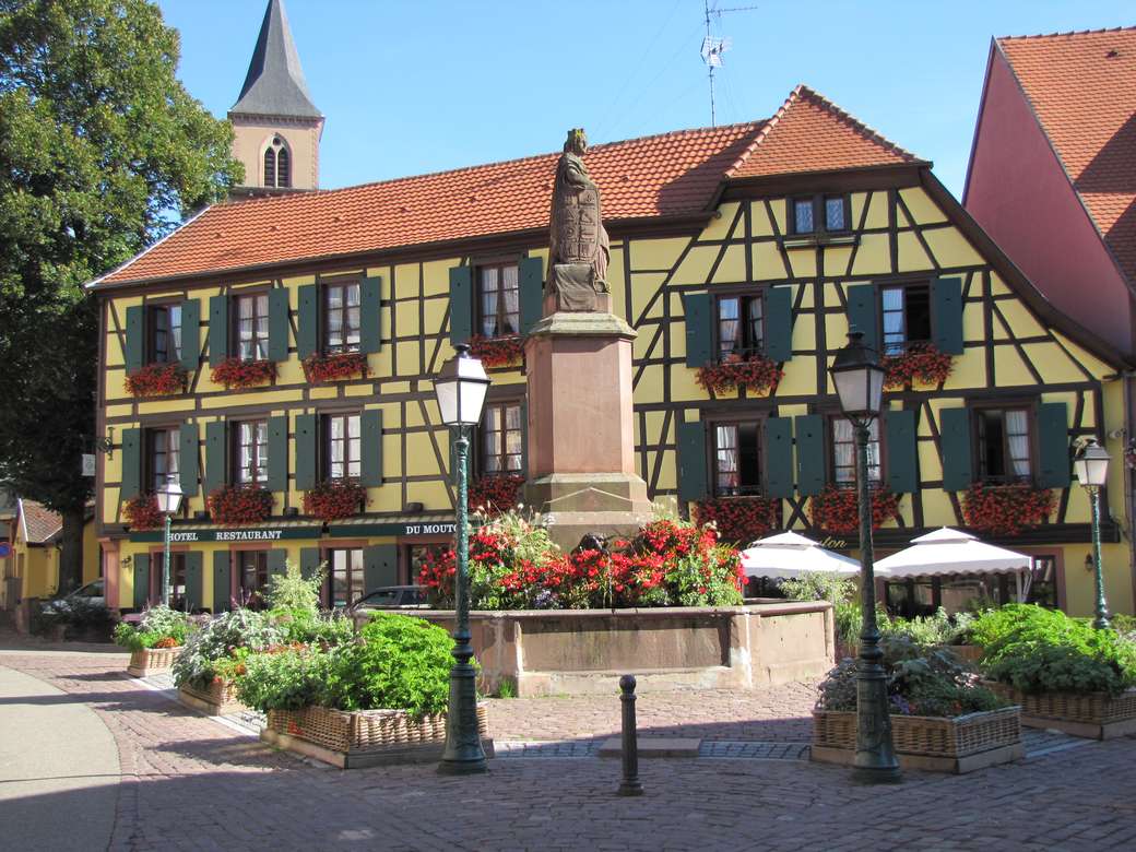 Village viticole de Ribeauvillé Alsace puzzle en ligne