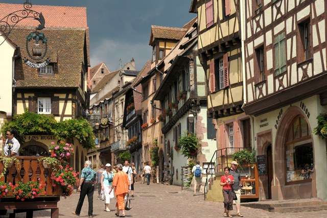 Ribeauville wine village Alsace puzzle online