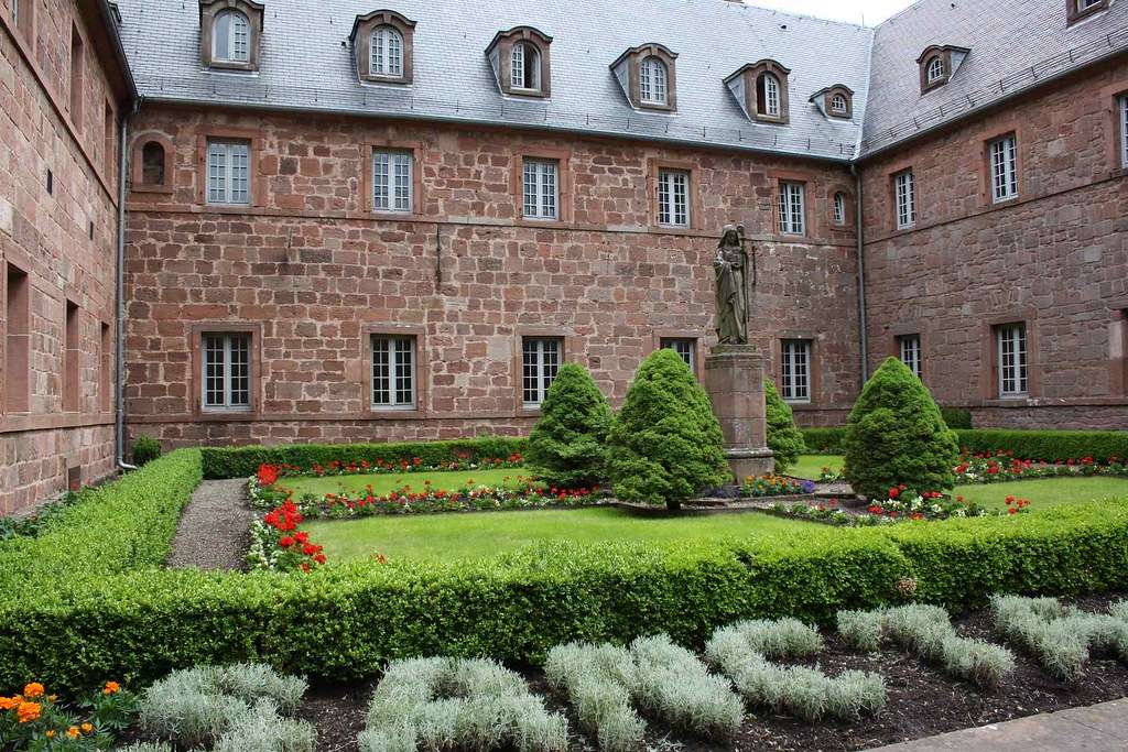 Klooster van Saint Odilia Mount Odilien Vosges online puzzel
