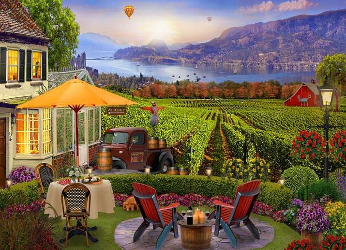 In the vineyard. jigsaw puzzle online