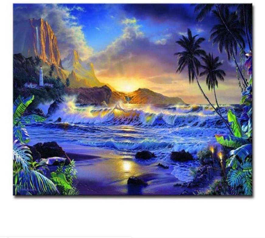 Evening landscape by the sea jigsaw puzzle online
